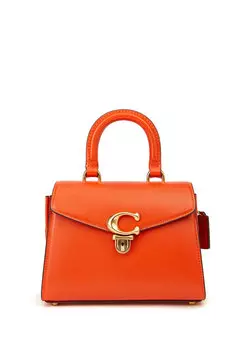Женская кожаная сумка sammy orange Coach