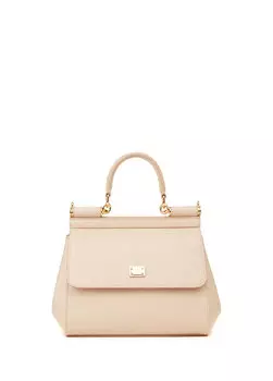 Женская кожаная сумка sicily powder Dolce&Gabbana