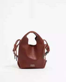 Женская кожаная сумочка из бумаги Bimba y Lola, темно-коричневый