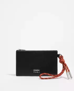 Женская кожаная сумочка на молнии Bimba y Lola, чёрный