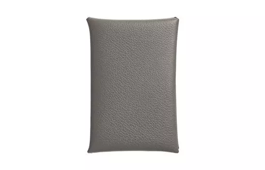 Женская кожаная визитница Calvi Evercolor Grismeyer Rain Cloud Gray, объем 0 л HERMES
