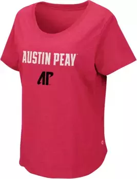 Женская красная футболка Colosseum Austin Peay Tuesday