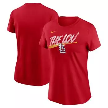 Женская красная футболка местной команды Nike St. Louis Cardinals Nike