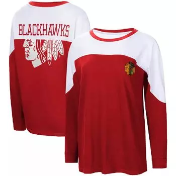 Женская красная футболка с длинным рукавом G-III 4Her by Carl Banks Chicago Blackhawks Pop Fly G-III