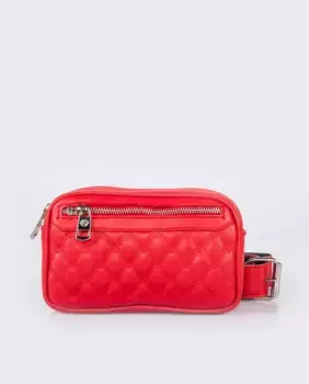 Женская красная кожаная поясная сумка Laura Valle, красный
