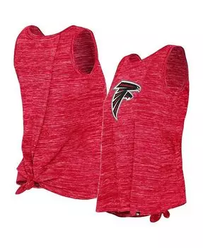 Женская красная майка Atlanta Falcons Space Dye с завязками на спине New Era, красный