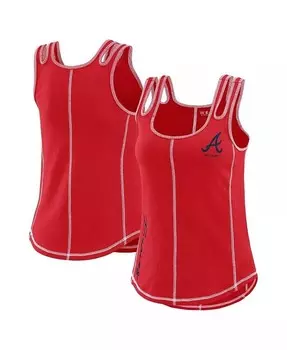 Женская красная майка St. Louis Cardinals с контрастной строчкой Wear By Erin Andrews, мультиколор