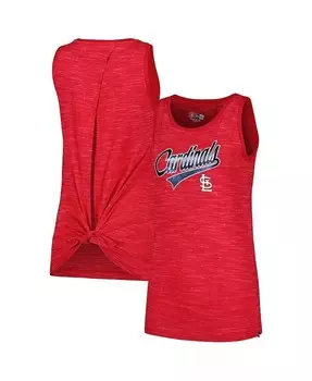 Женская красная майка St. Louis Cardinals Space-Dye Active New Era, красный