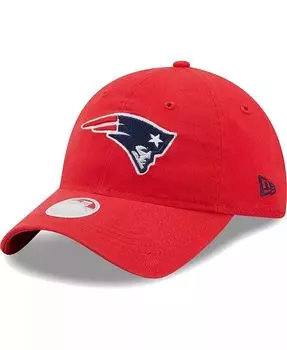 Женская красная регулируемая кепка New England Patriots Core Classic 2.0 9TWENTY New Era, красный