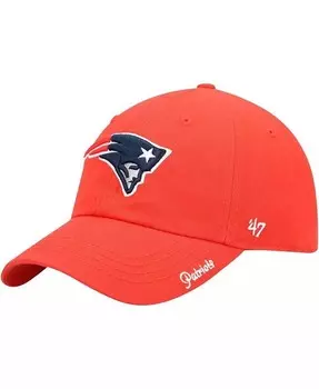 Женская красная регулируемая кепка New England Patriots Miata Clean Up '47 Brand, красный