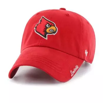 Женская красная регулируемая кепка с логотипом Louisville Cardinals Miata '47