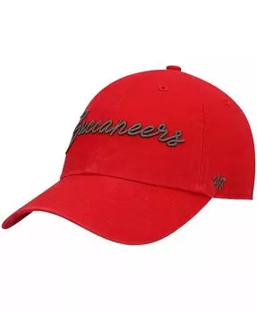 Женская красная регулируемая кепка Tampa Bay Buccaneers Vocal Clean Up '47 Brand, красный