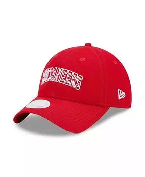 Женская красная регулируемая кепка Tampa Bay Buccaneers Collegiate 9TWENTY New Era, красный