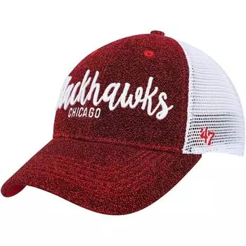 Женская красно-белая кепка '47 Chicago Blackhawks Encore MVP Trucker Snapback