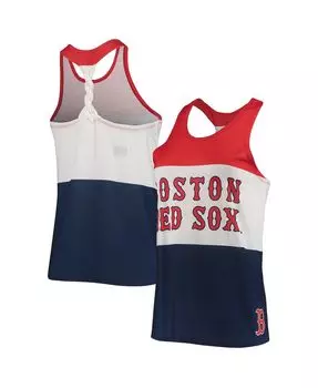 Женская красно-темно-синяя майка Boston Red Sox с закручивающейся спинкой FOCO