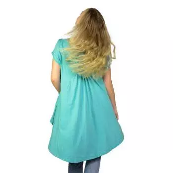 Женская красочная туника оверсайз из хлопка — отличный вариант для лета, пуговицы спереди, привлекательный свободный топ WEAR SIERRA