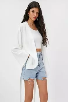 Женская кремовая куртка Koton, экрю