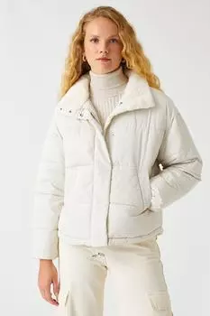 Женская кремовая куртка Koton, экрю