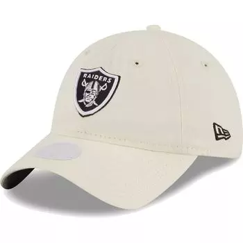 Женская кремовая регулируемая шапка New Era Las Vegas Raiders Core Classic 2.0 New Era