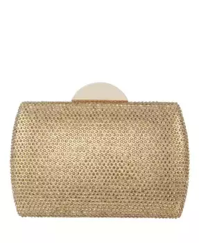 Женская кристальная сумочка-клатч Minaudiere Nina, красный