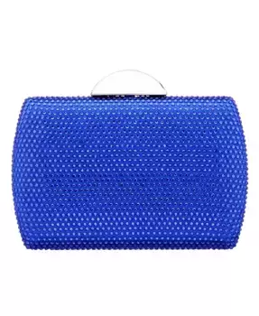 Женская кристальная сумочка-клатч Minaudiere Nina, синий