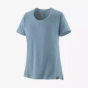 Женская крутая легкая рубашка Capilene Patagonia, цвет Light Plume Grey - Steam Blue X-Dye