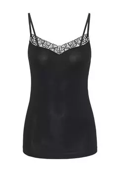 Женская кружевная майка mey, черный