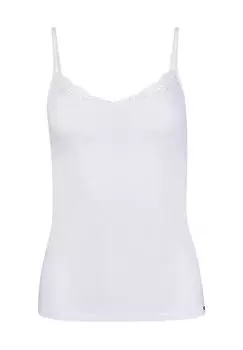 Женская кружевная майка на тонких бретелях SKINY, белый