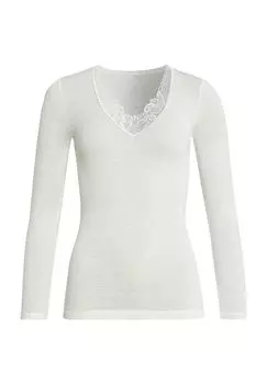 Женская кружевная майка с длинным рукавом Con-Ta