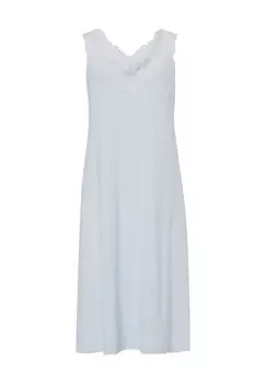 Женская кружевная ночная рубашка Elegant Dreams с V-образным вырезом CALIDA, цвет Harmony Blue