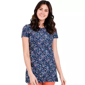 Женская купальная туника с короткими рукавами Anna Calypsa LLC, цвет Navy Mosaic