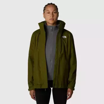 Женская куртка 3-в-1 Evolve II Triclimate The North Face, зеленый