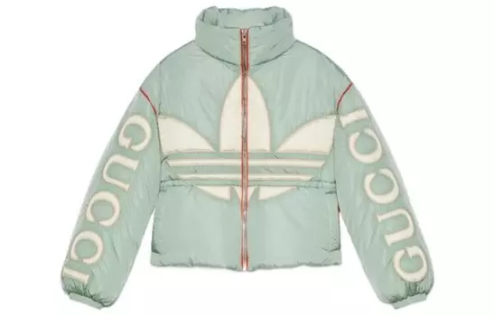 Женская куртка Adidas Originals X Gucci, мятно-зеленый