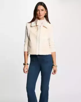 Женская куртка без рукавов с застежкой-молнией Morgan, цвет Crudo