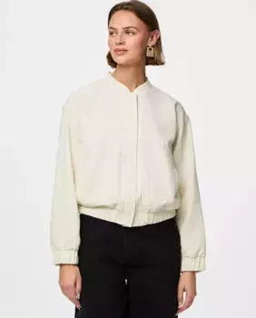Женская куртка-бомбер Pieces, белый