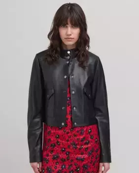 Женская куртка-бомбер с карманами IKKS, черный