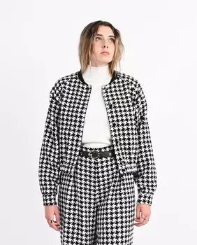 Женская куртка-бомбер с принтом Lili Sidonio, черный