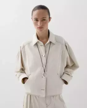 Женская куртка-бомбер с застежкой на пуговицы Scalpers, натуральный