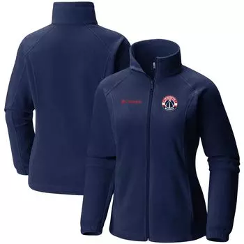 Женская куртка Columbia Navy Washington Wizards Benton Springs с молнией во всю длину