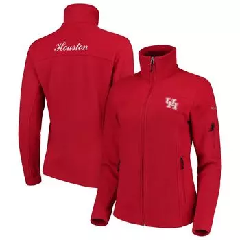 Женская куртка Columbia Red Houston Cougars Team Give & Go с молнией во всю длину