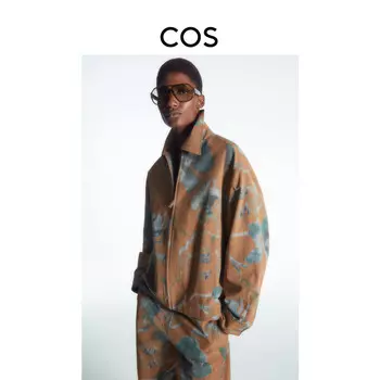 Женская куртка Cos на молнии, коричневый