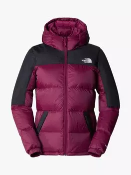 Женская куртка Diablo Down с капюшоном The North Face, ягодный/черный