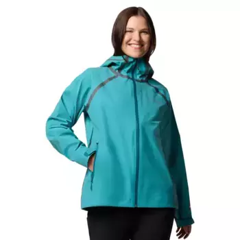 Женская куртка-дождевик Columbia Reign No Shine, зеленый