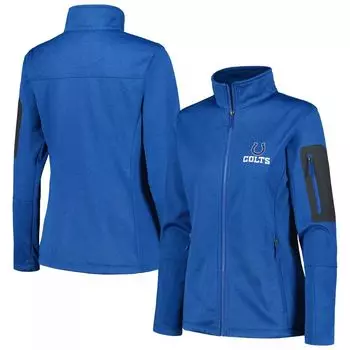 Женская куртка Dunbrooke Heather Royal Indianapolis Colts Freestyle с тефлоновым щитком и молнией во всю длину