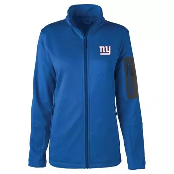 Женская куртка Dunbrooke Heather Royal New York Giants Freestyle с тефлоновым щитком и молнией во всю длину