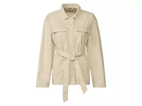 Женская куртка esmara из чистого хлопка, бежевый