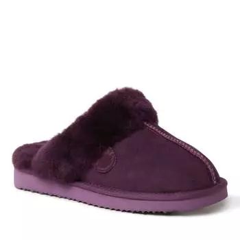 Женская куртка Fireside By Dearfoams Sydney из натуральной овчины Scuff, цвет aubergine