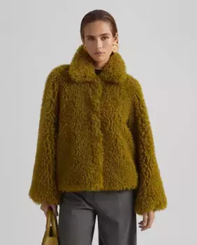 Женская куртка из эко-меха Simorra, светло-зеленый