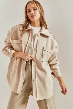 Женская куртка из кешью с двумя карманами SHADE