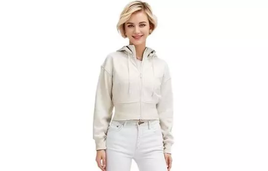 Женская куртка из плюшевого флиса Lululemon, Ecru/BONE